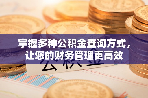 延庆掌握多种公积金查询方式，让您的财务管理更高效